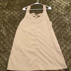 Cute overall dress! Layer over a blouse & you’ve got a cute outfit!